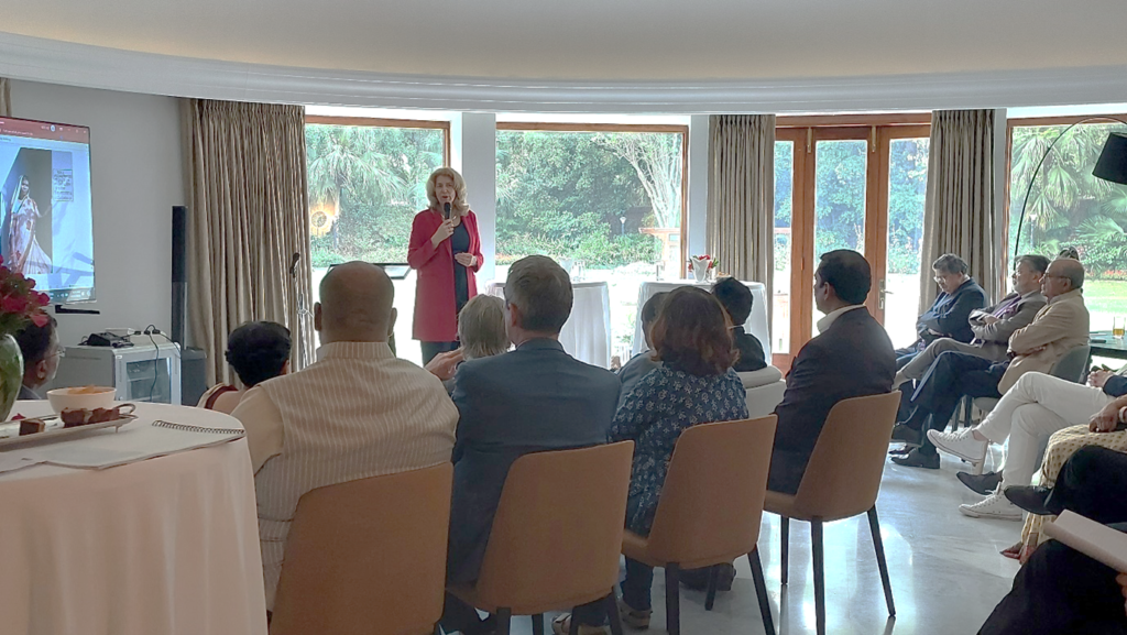 Figure 1 Her Excellency Ms. Marisa Gerards, Ambassador of the Kingdom of the Netherlands to India hosting FINISH Mondial India team in her residence in New Delhi 